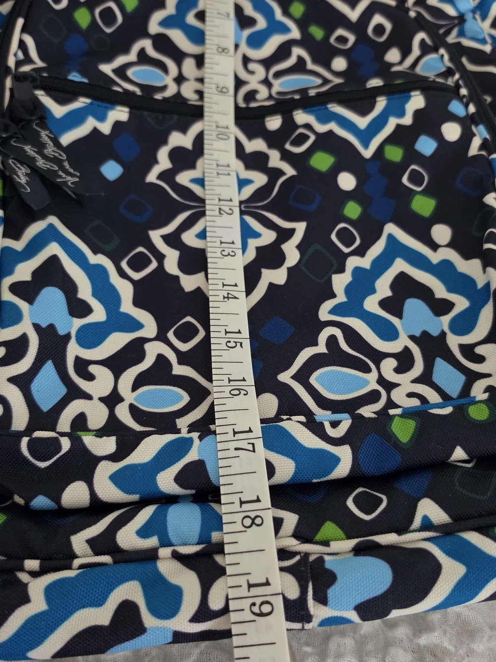 Vera Bradley Backpack in Ink Blue Pattern NWOT